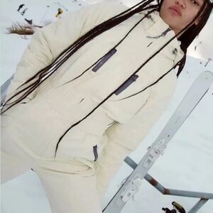 ❄️ NWOT Free People All Prepped Ski Suit - Soft Sun Size XL ❄️